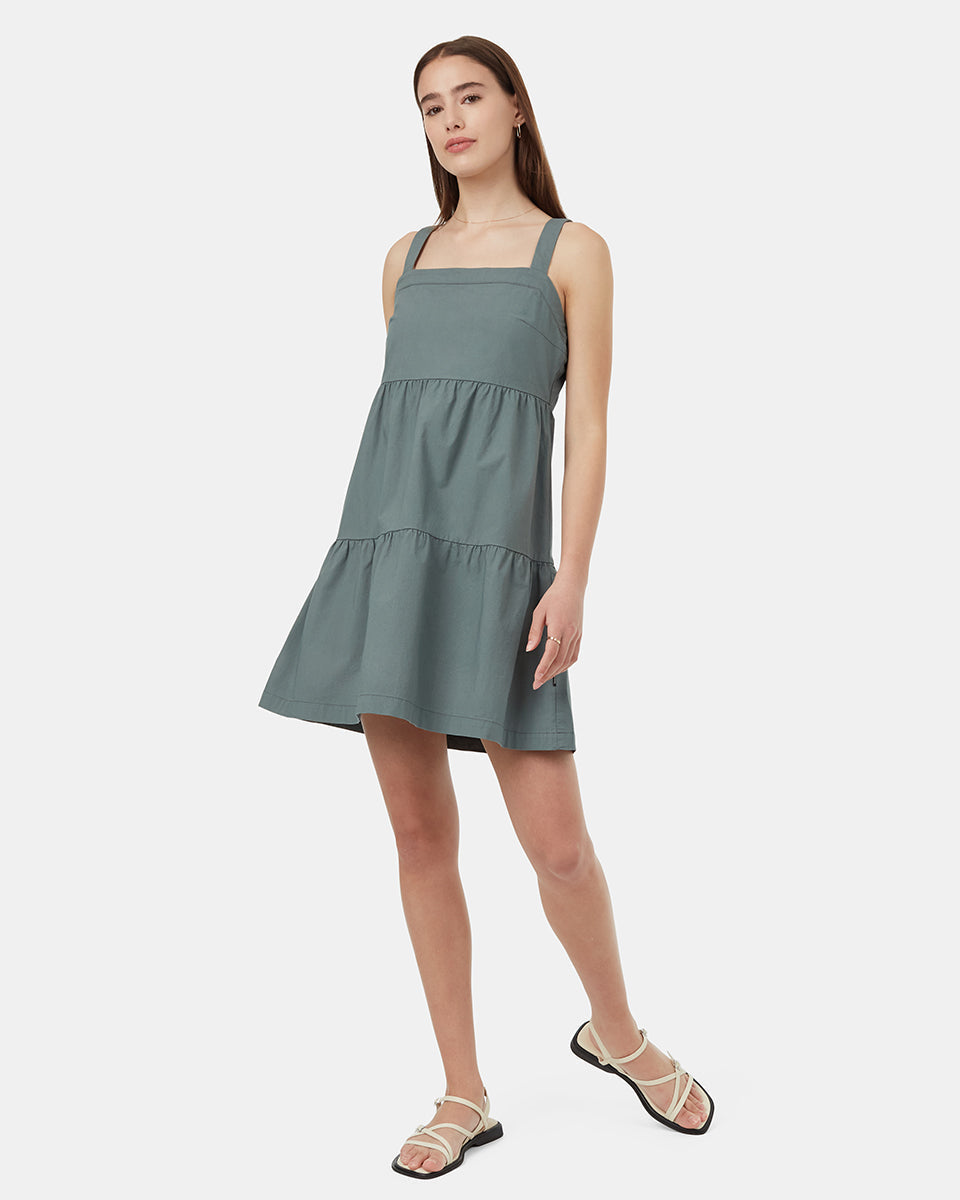 Tentree Women's EcoStretch Cotton Tiered Dress