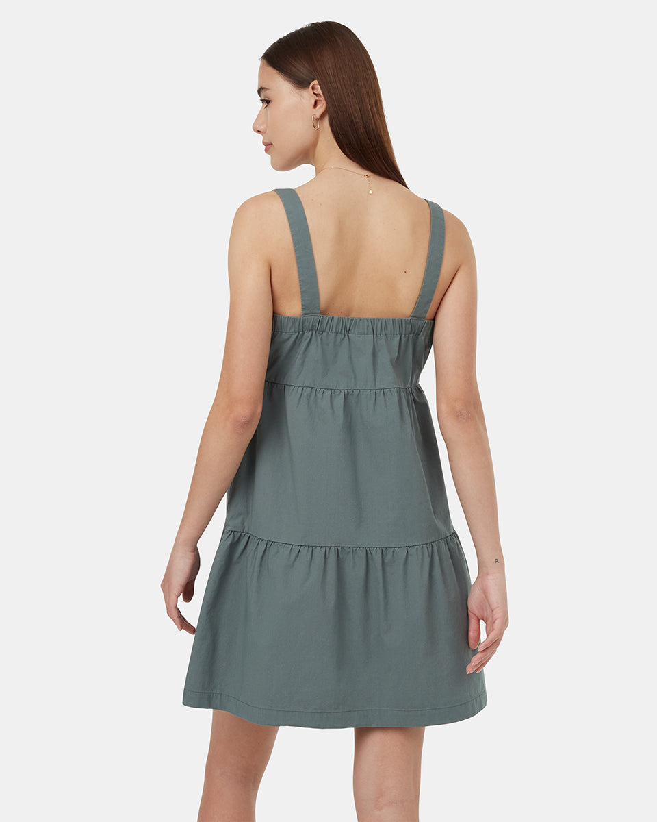 Tentree Women's EcoStretch Cotton Tiered Dress
