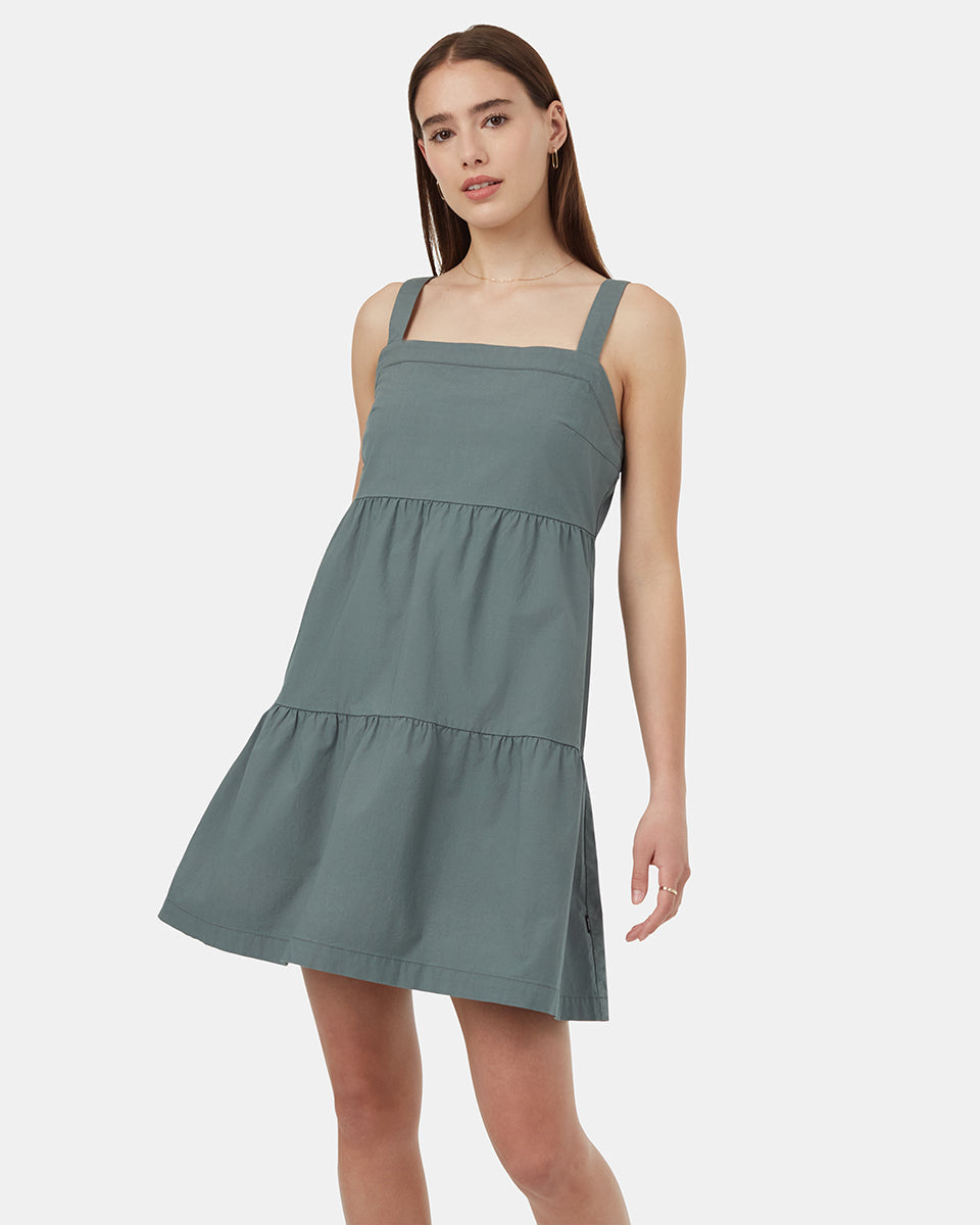 Tentree Women's EcoStretch Cotton Tiered Dress