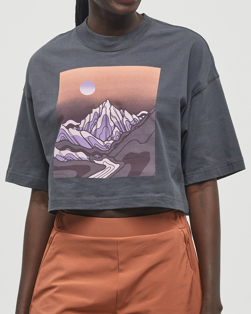 Tentree Women's Emerald Edge Oversized Crop T-Shirt