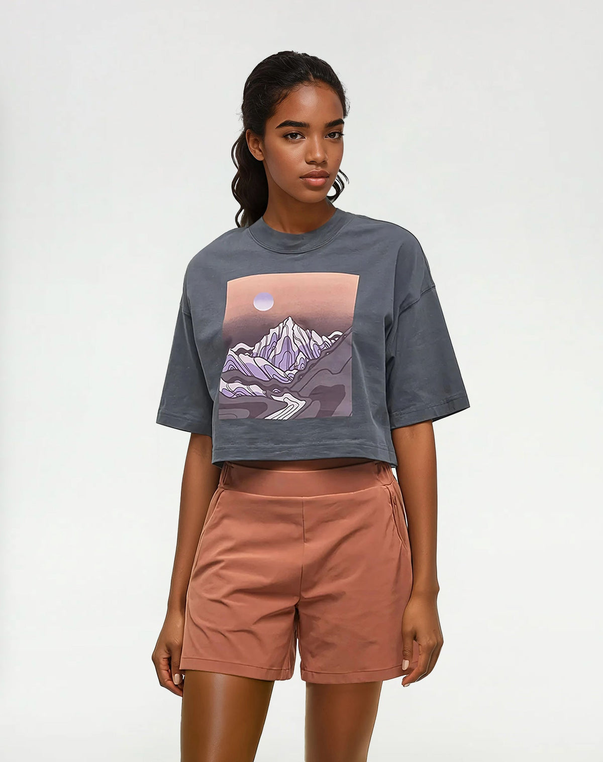 Tentree Women's Emerald Edge Oversized Crop T-Shirt