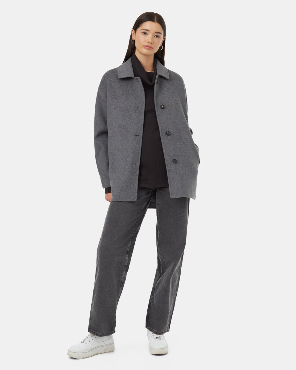 Tentree Women's Wool Button Front Coat