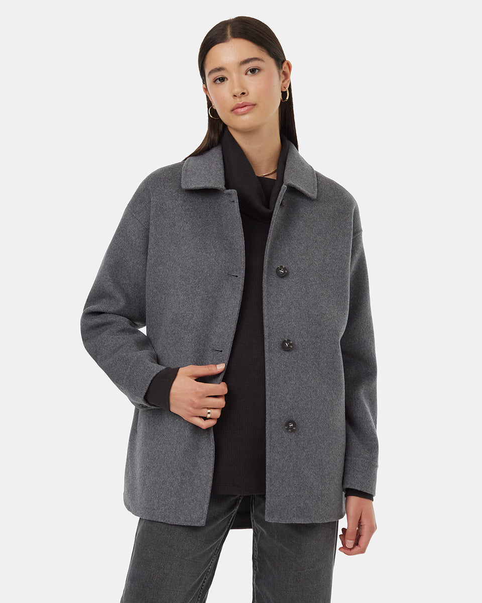 Tentree Women's Wool Button Front Coat