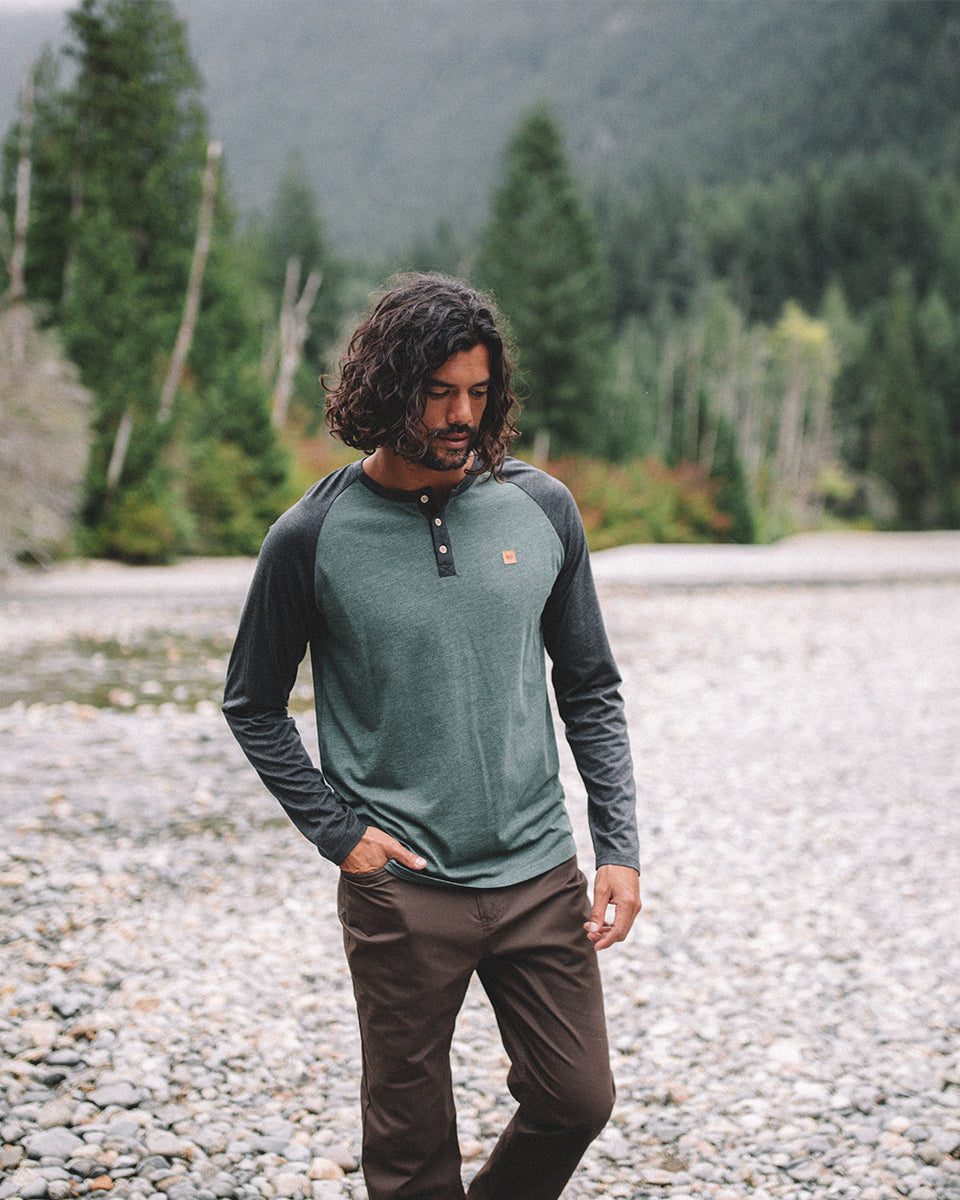 Tentree Men's TreeBlend Baker Henley Longsleeve