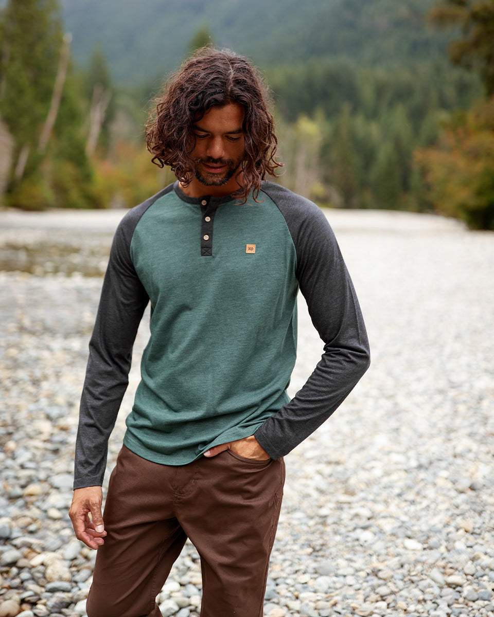 Tentree Men's TreeBlend Baker Henley Longsleeve