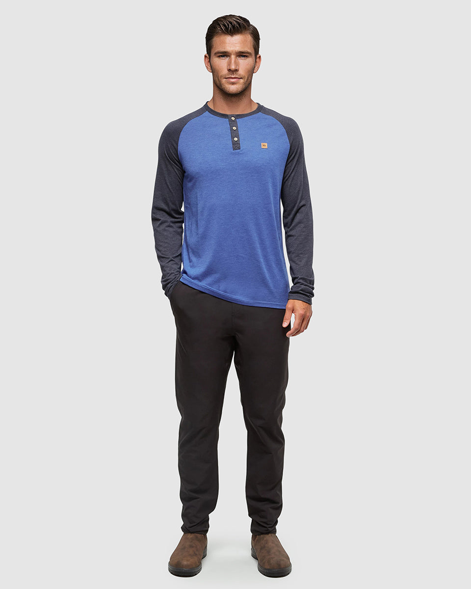 Tentree Men's TreeBlend Baker Henley Longsleeve