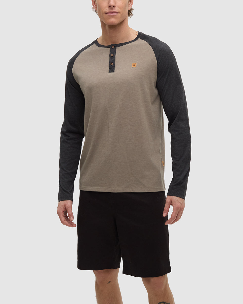 Tentree Men's TreeBlend Baker Henley Longsleeve