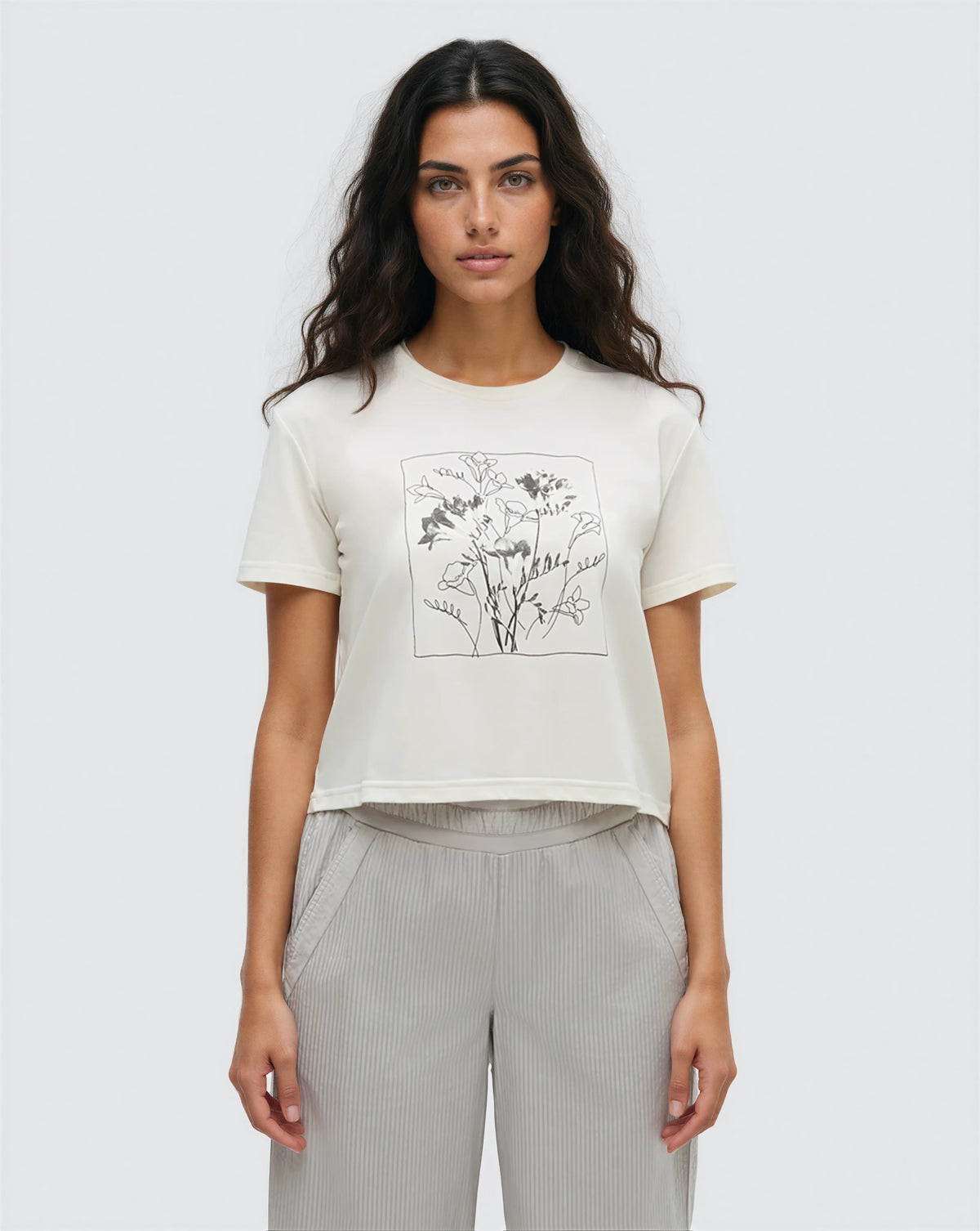 Tentree Women's Floral Crop T-Shirt
