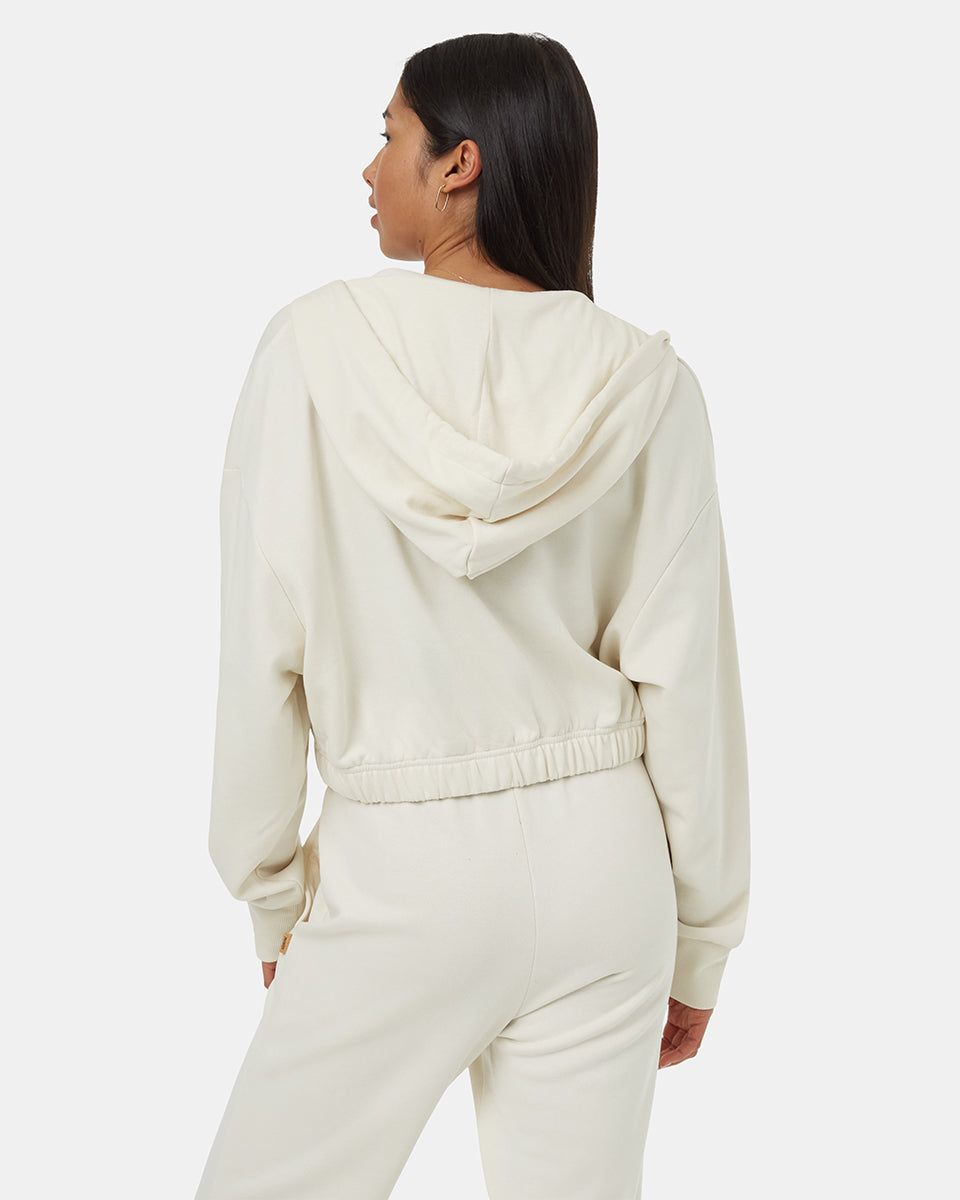 Tentree Women's TreeTerry Oversized Cropped Zip Hoodie