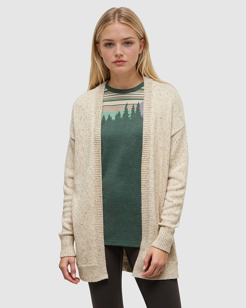 Tentree Women's Prairies Fleck Cardigan