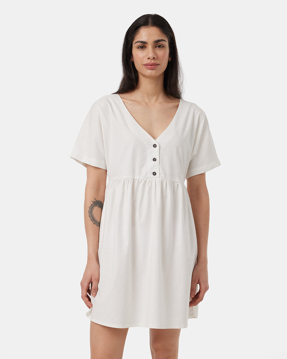 Tentree Women's Hemp Button Front Swing Dress