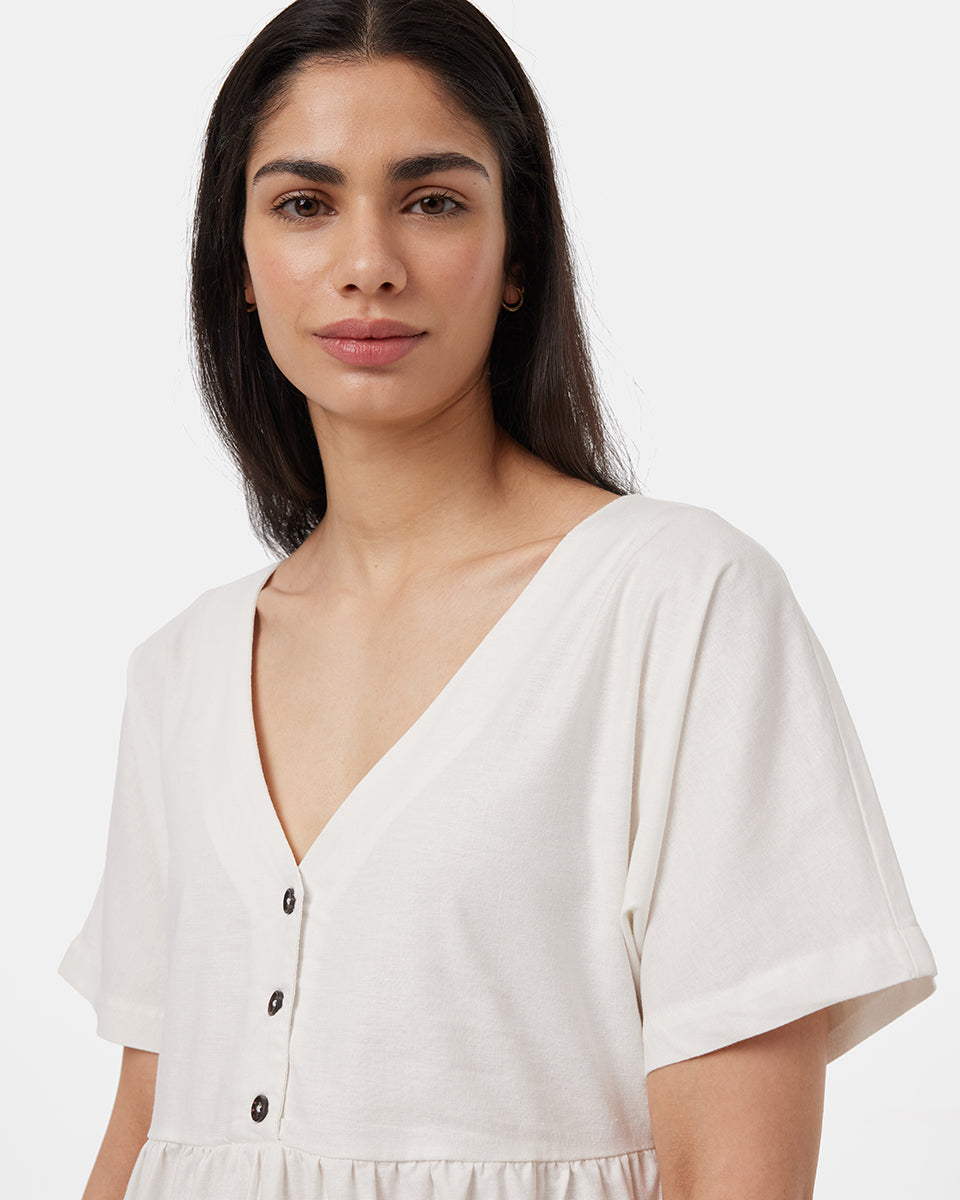 Tentree Women's Hemp Button Front Swing Dress