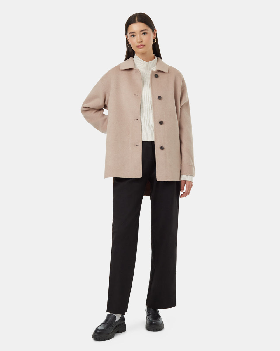 Tentree Women's Wool Button Front Coat