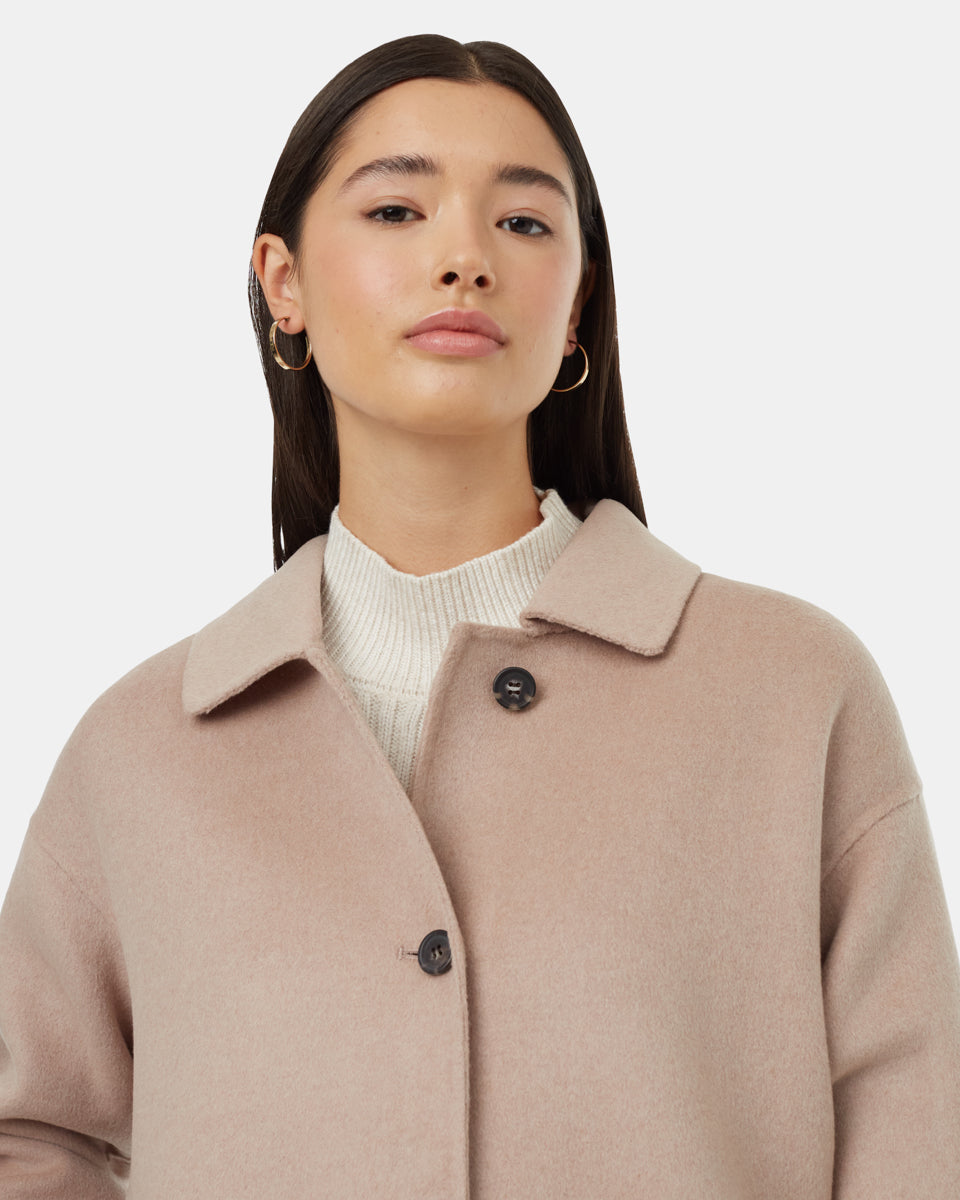 Tentree Women's Wool Button Front Coat