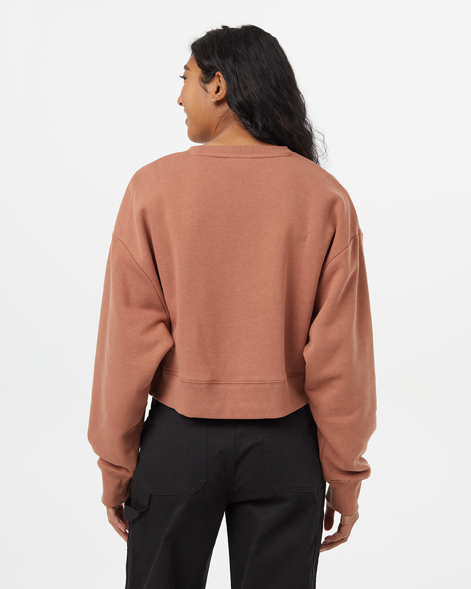 Tentree Women's TreeFleece Oversized Cropped Crew