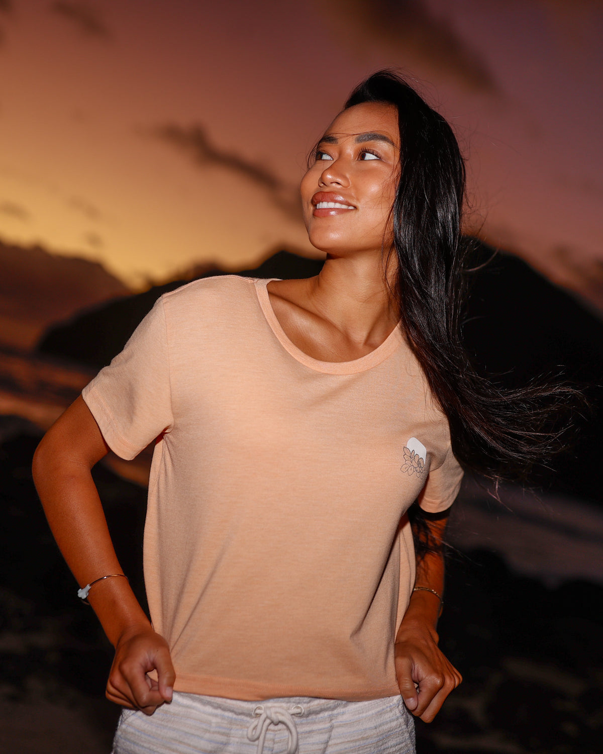 Tentree Women's Wild Rose Lake Crop T-Shirt