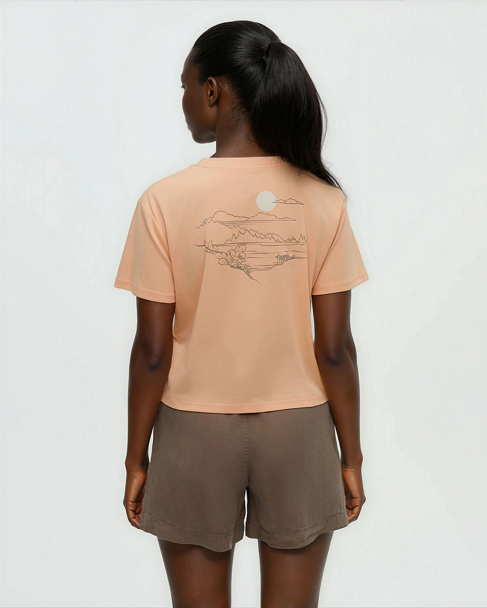 Tentree Women's Wild Rose Lake Crop T-Shirt