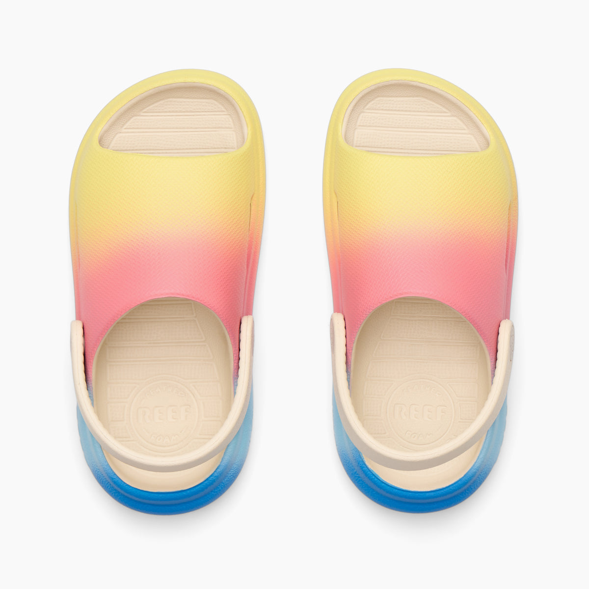 Reef Kids Little  Rio Slide Girls Blue Ombre