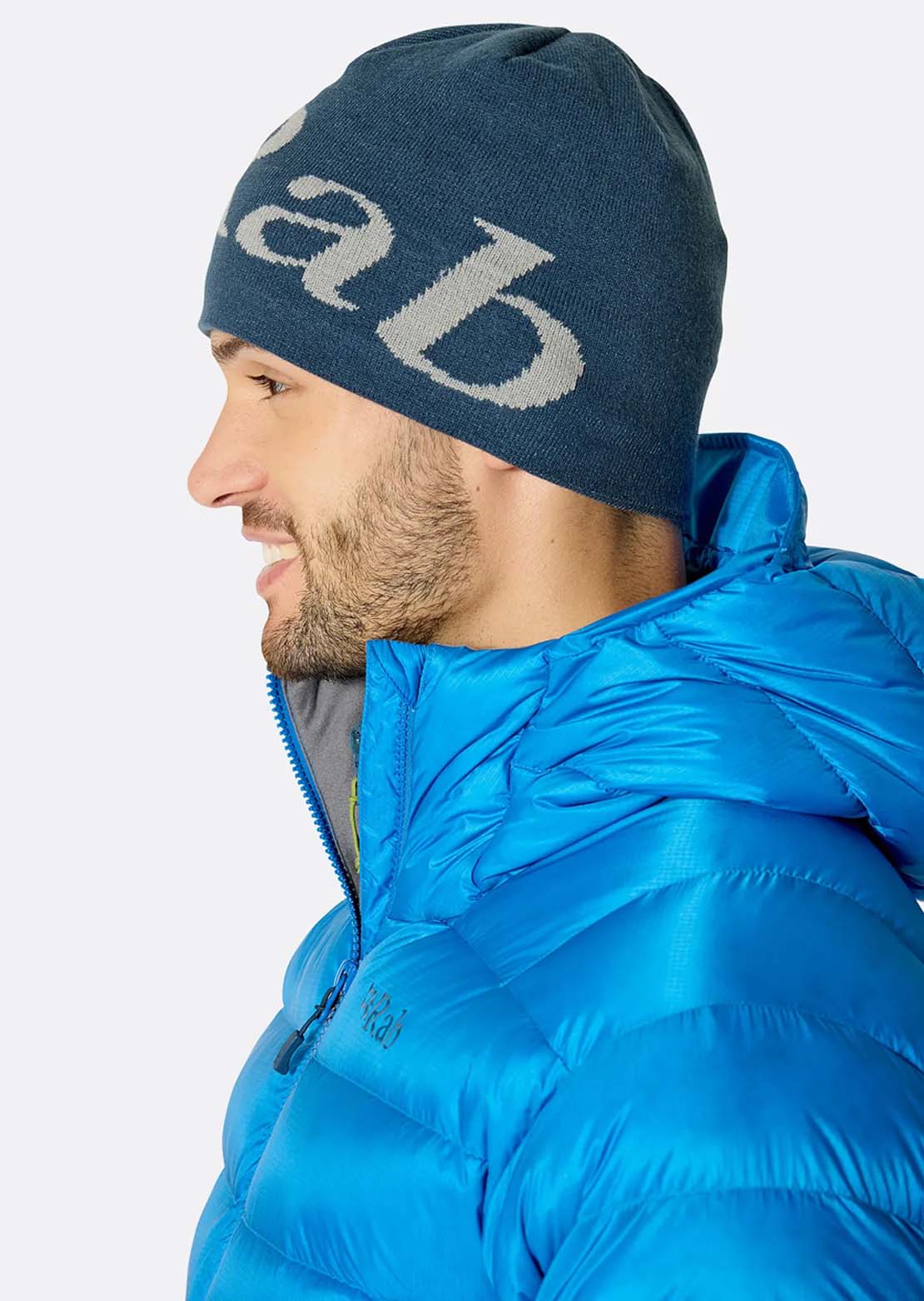 Rab Unisex Logo Beanie Tuscan Tempest Blue/Light Zinc