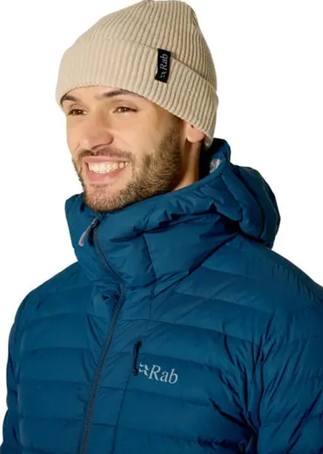 Rab Unisex Perimeter Rolled Beanie Pebble