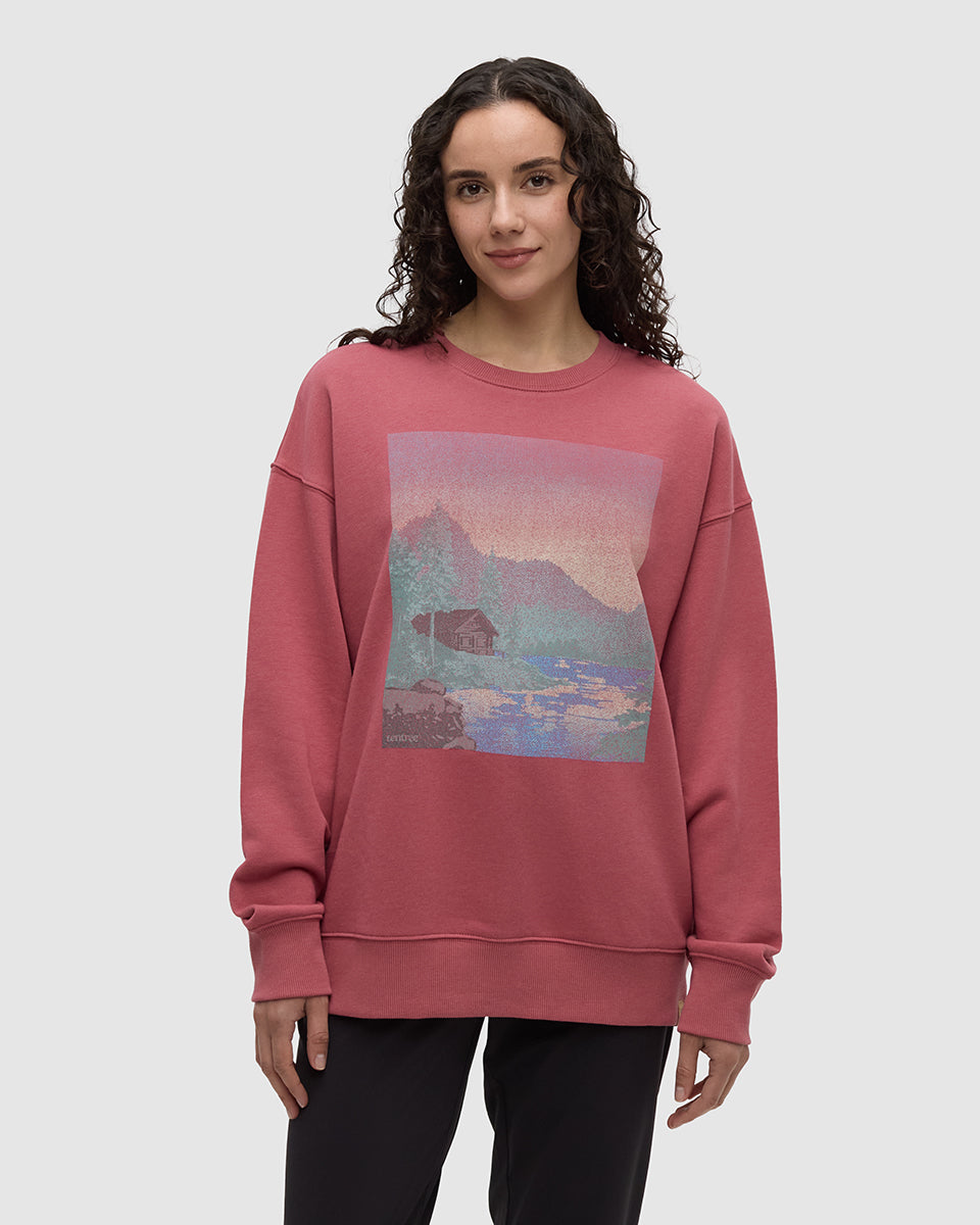 Tentree Women's Washed Lakeshore Relaxed Crew