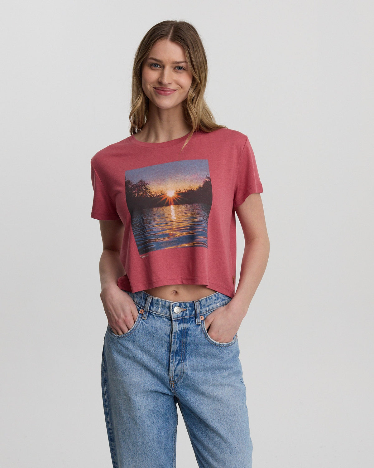 Tentree Women's Lake View Crop T-Shirt
