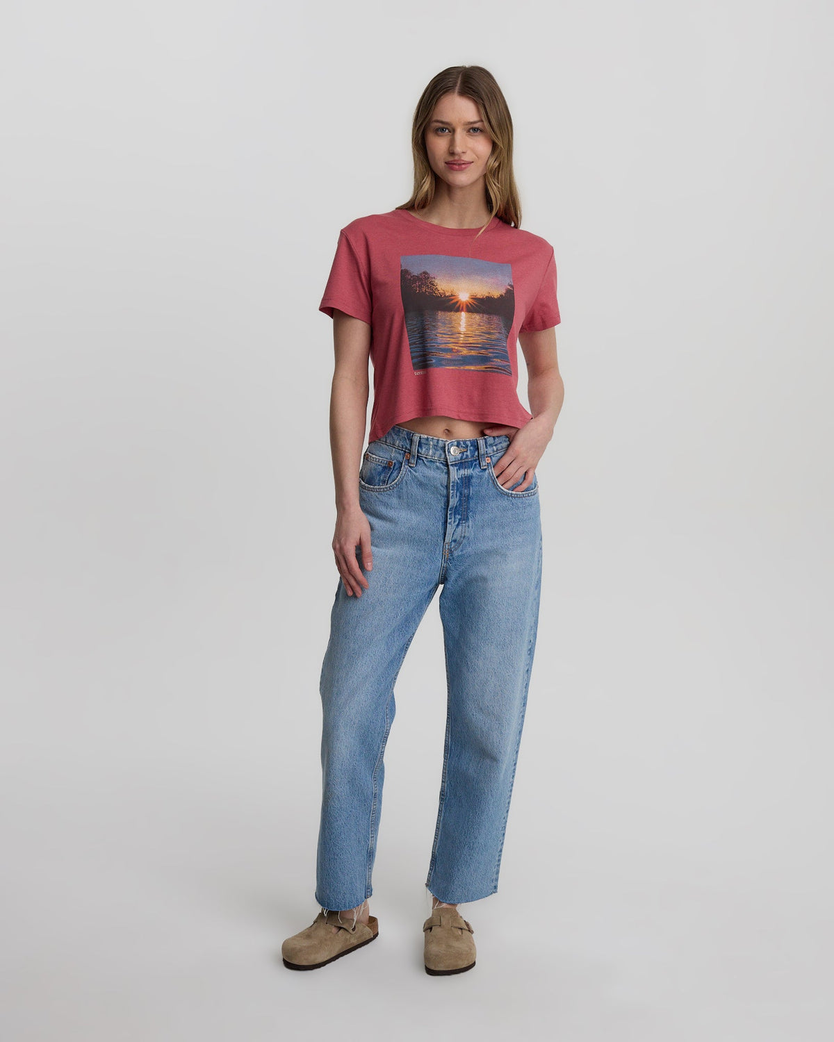 Tentree Women's Lake View Crop T-Shirt