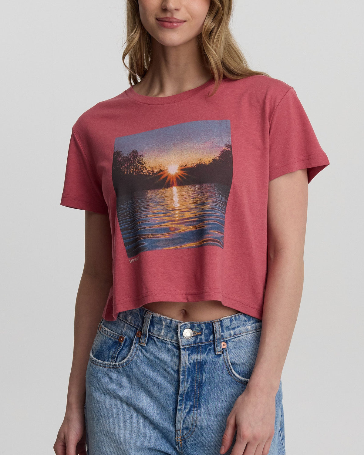 Tentree Women's Lake View Crop T-Shirt