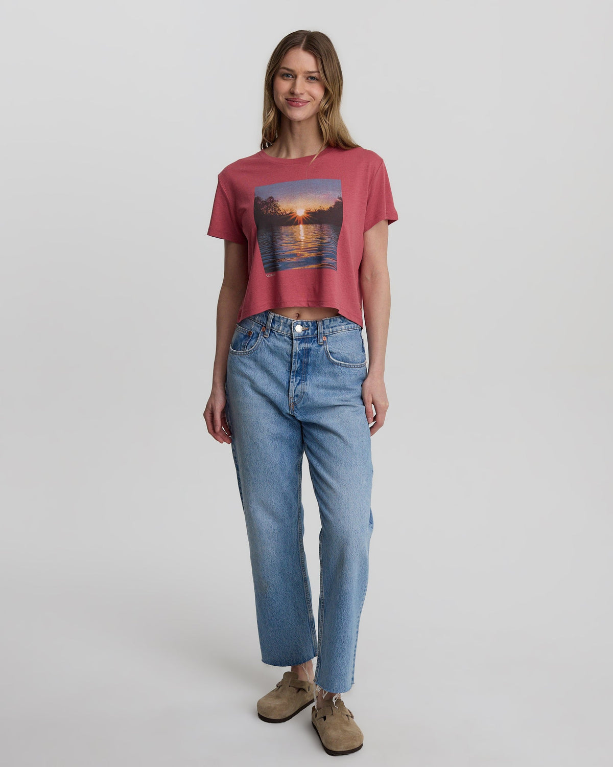 Tentree Women's Lake View Crop T-Shirt