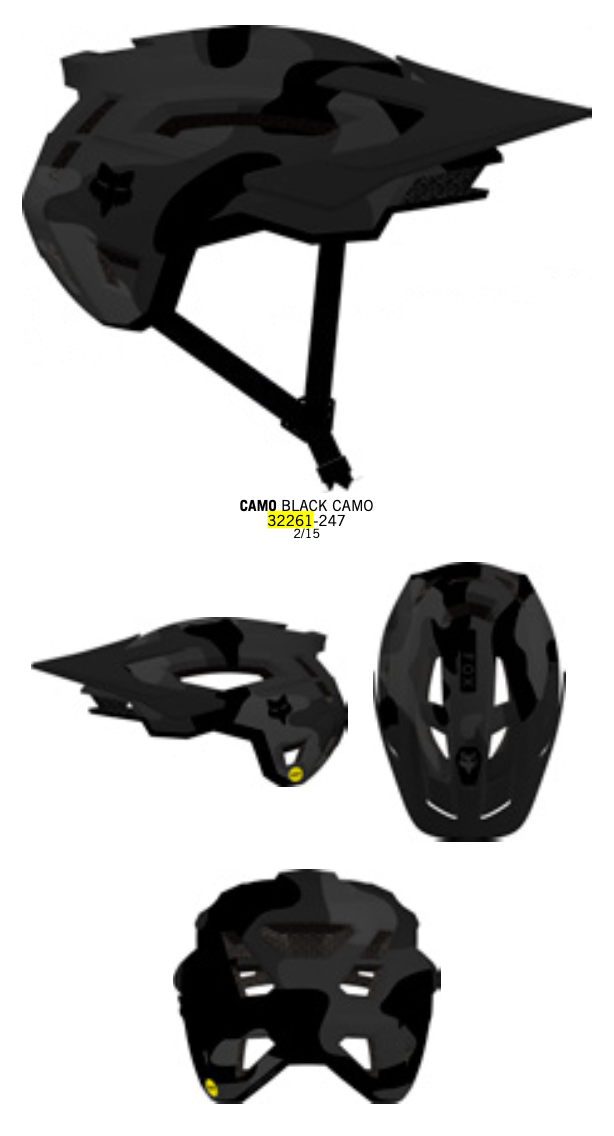 Fox Men&#39;s Speedframe Camo Helmet