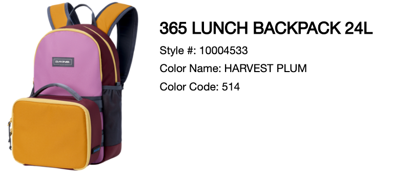 Dakine 365 24L Lunch Backpack