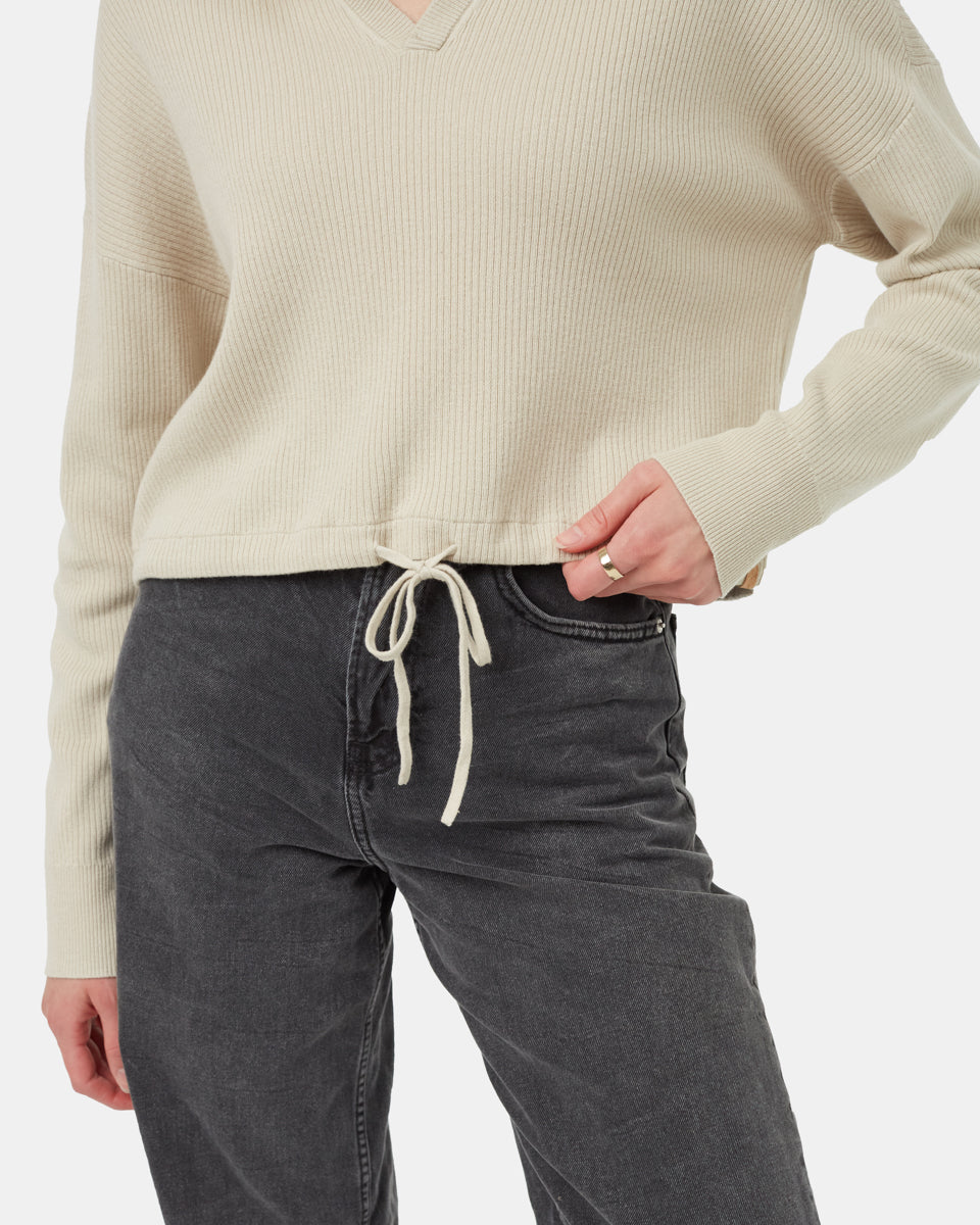 Tentree Women's Highline Collared Cinch Waist Sweater
