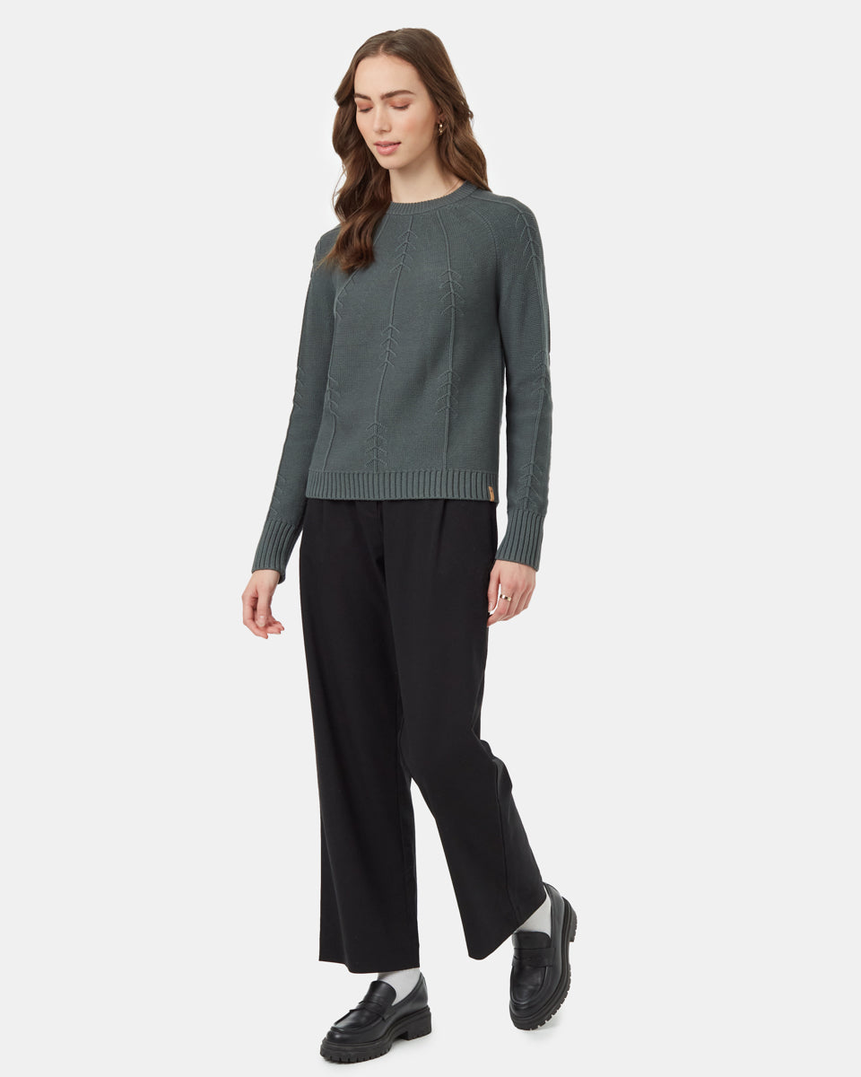 Tentree Women's Highline TreeStitch Crew Sweater