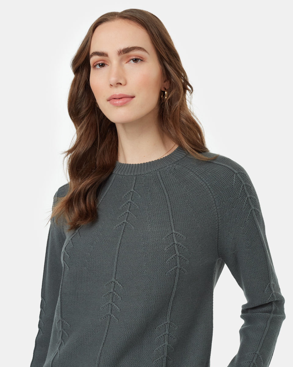 Tentree Women's Highline TreeStitch Crew Sweater