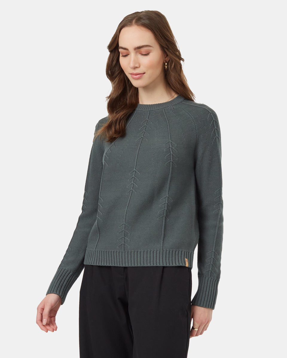 Tentree Women's Highline TreeStitch Crew Sweater