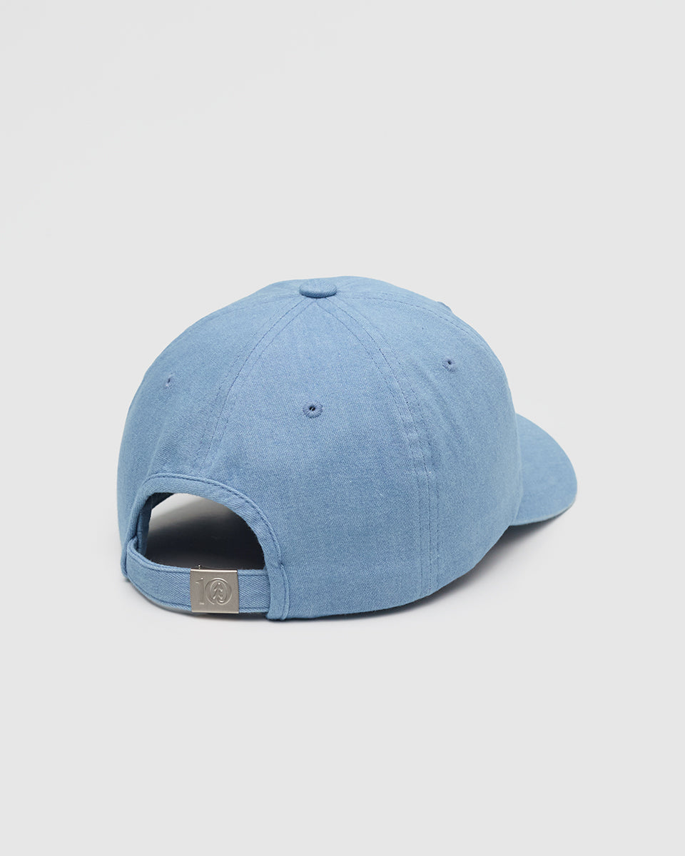Tentree Accessories Embroidered Denim Peak Hat