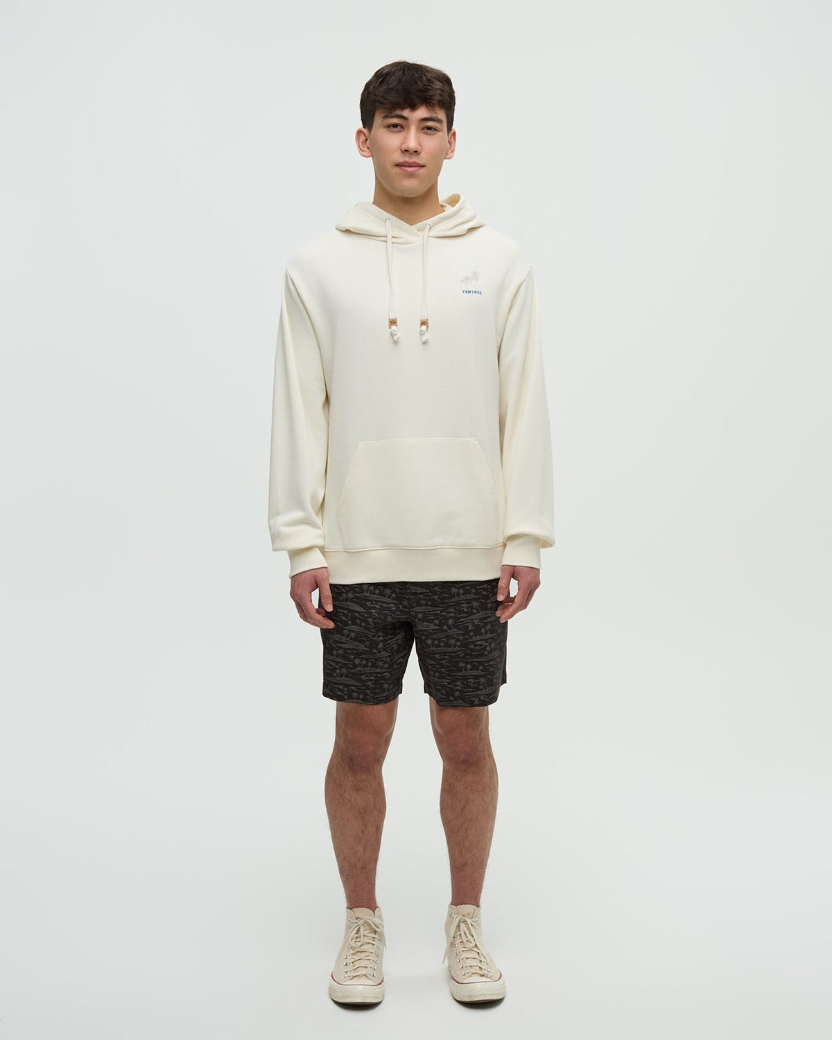 Tentree Men's Haiti Palm Logo Relaxed Hoodie