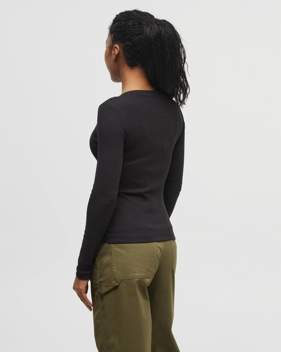 Tentree Women's Rib Snap Placket Henley