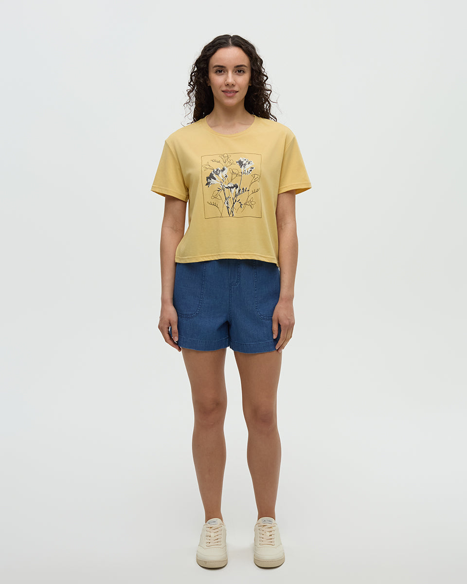 Tentree Women's Floral Crop T-Shirt