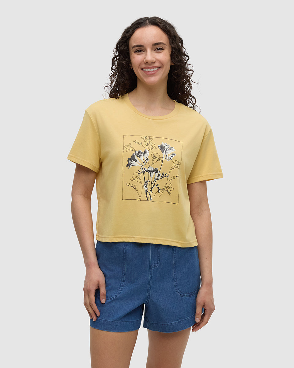 Tentree Women's Floral Crop T-Shirt