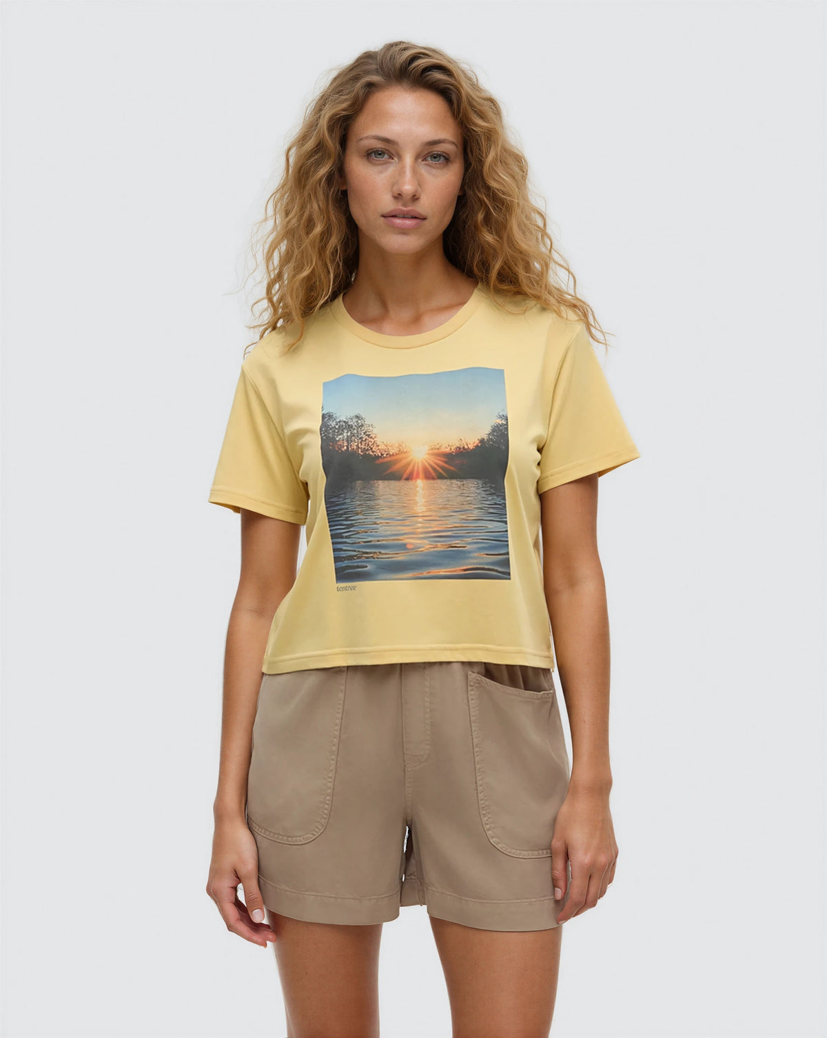 Tentree Women's Lake View Crop T-Shirt