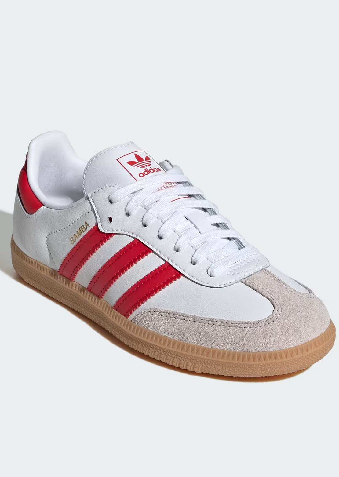 Adidas Junior Samba Originals Shoes Cloud White/Better Scarlet/Gum