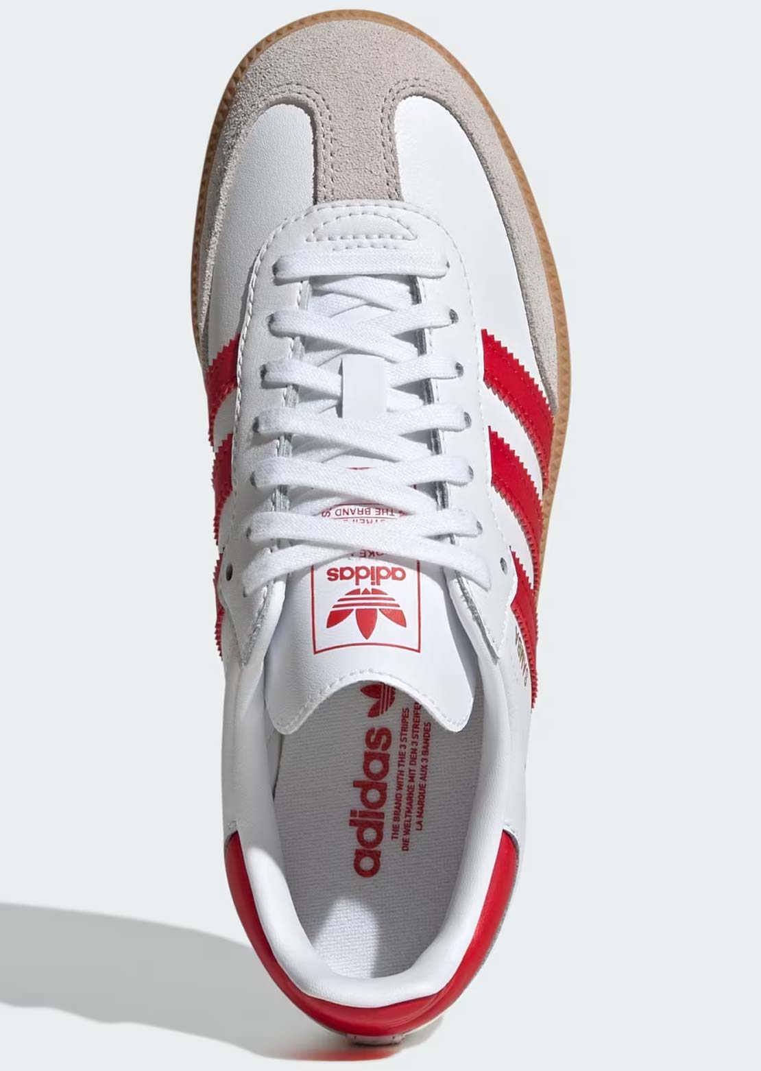Adidas Junior Samba Originals Shoes Cloud White/Better Scarlet/Gum