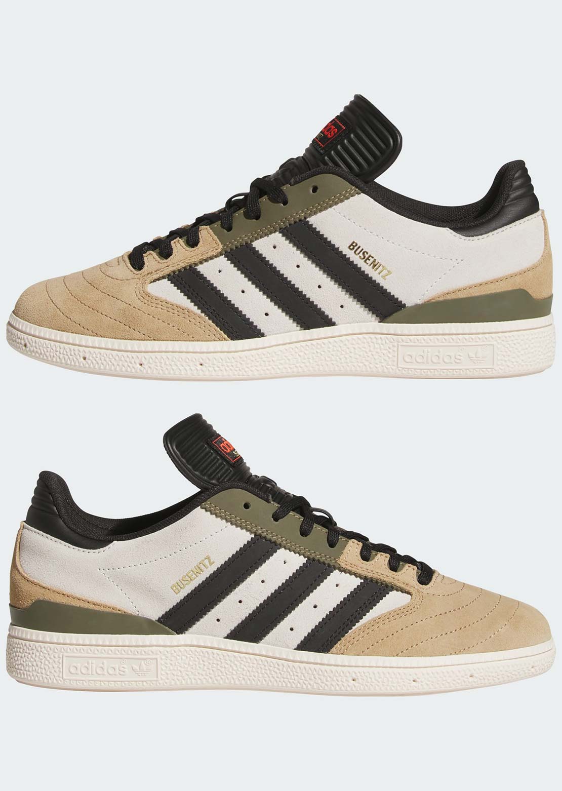 Adidas Skate Men's Busenitz Skate Shoes Cardboard Core/Black/Olive Strata Beige