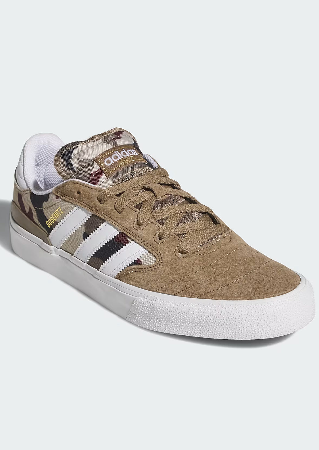 Adidas Skate Men's Busenitz Vulc II Shoes Khaki Six/Footwear White/Aurora Ink