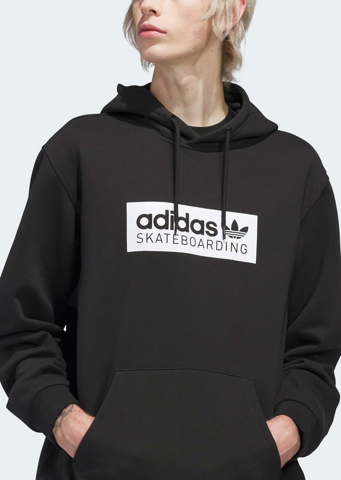 Adidas Skate Unisex Logo Hood Black