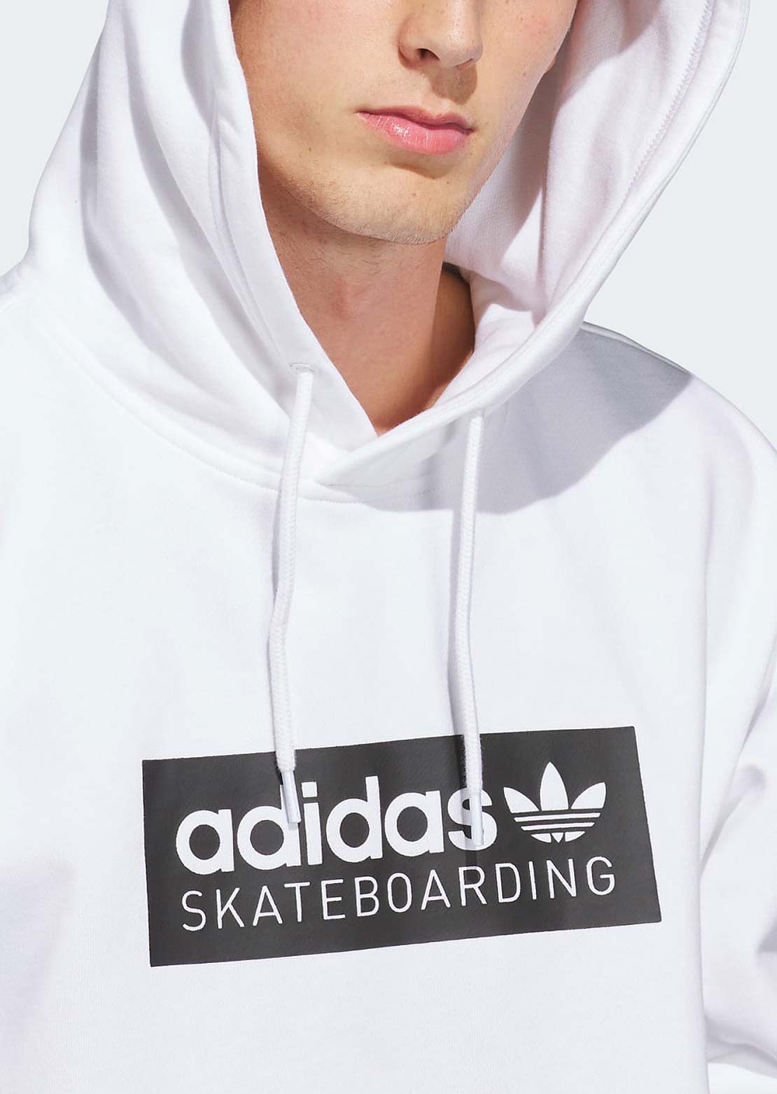 Adidas Skate Unisex Logo Hood White