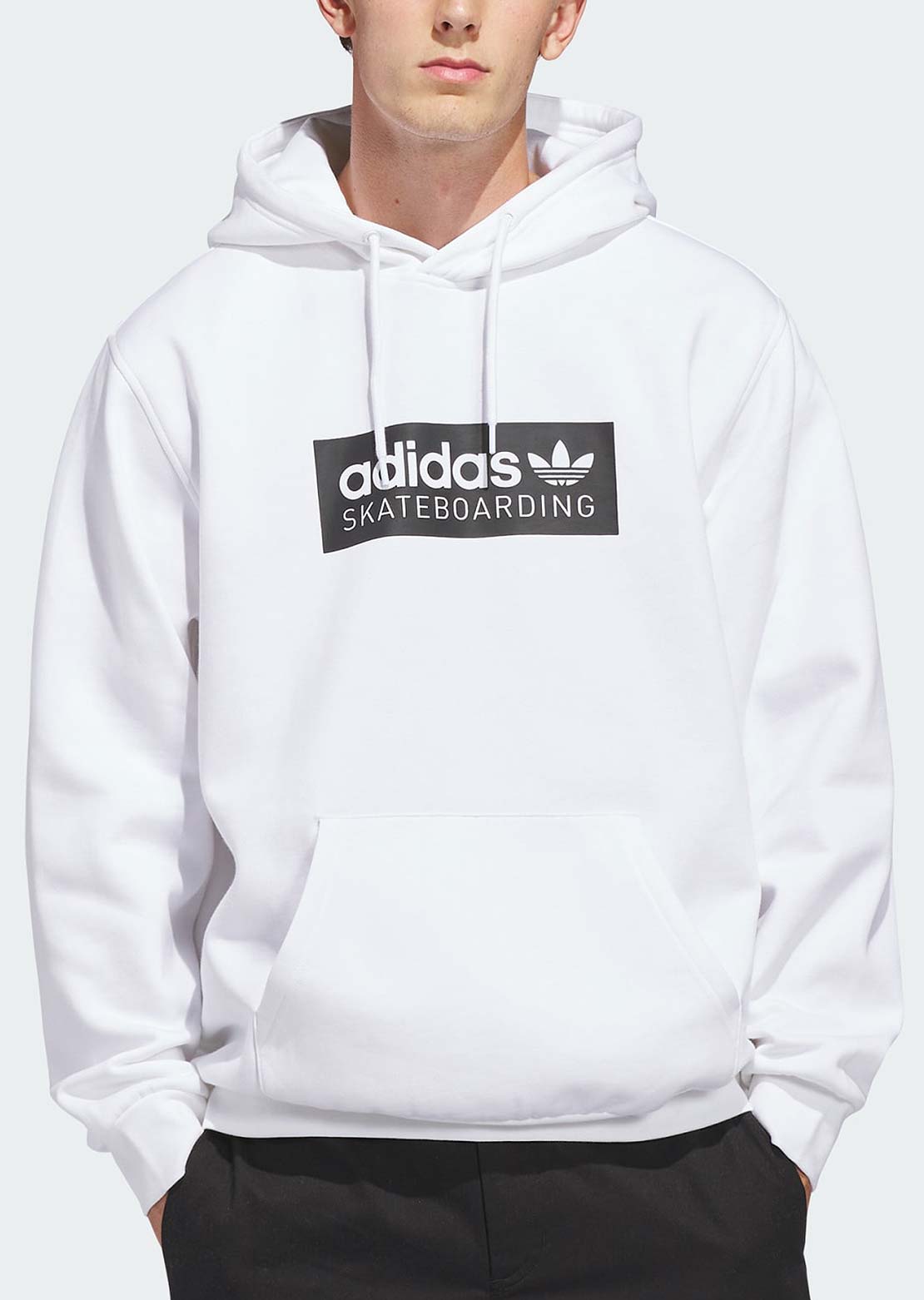 Adidas Skate Unisex Logo Hood White