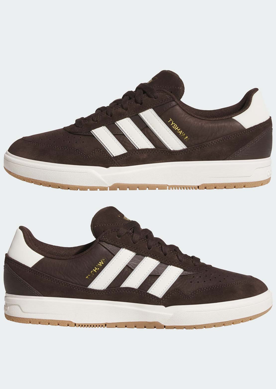 Adidas Skate Unisex Tyshawn II Skate Shoes Aurora Coffee Off White Chalk White
