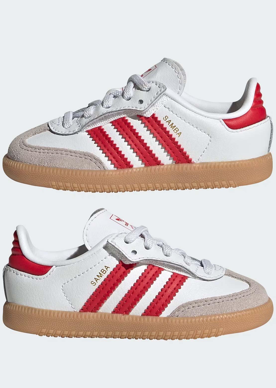 Adidas Toddler Samba Originals Shoes Cloud White/Better Scarlet/Gum